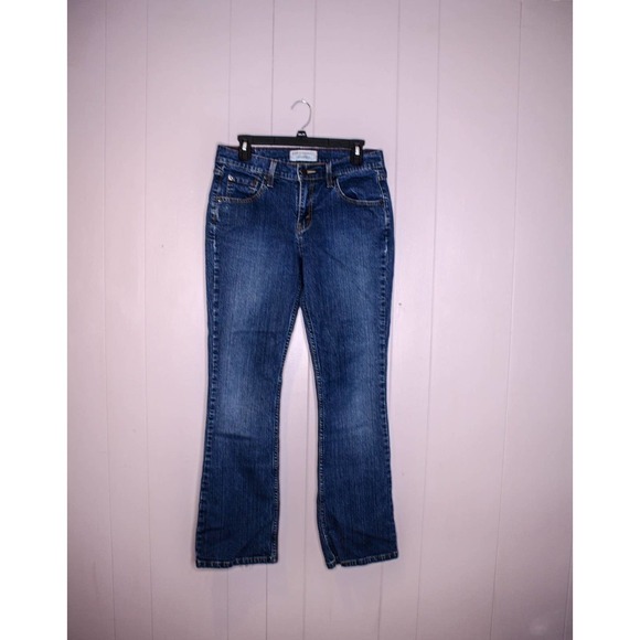 Levi Strauss Signature Stretch Bootcut Denim Jeans Misses 6 Medium - Picture 1 of 3